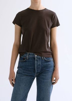 Long Line Adine Tee in Forge