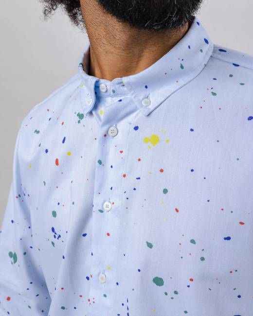 Splash Paint Oxford Shirt