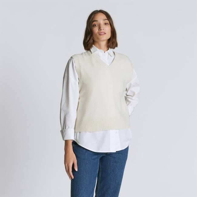 The Cashmere Vest | Bone