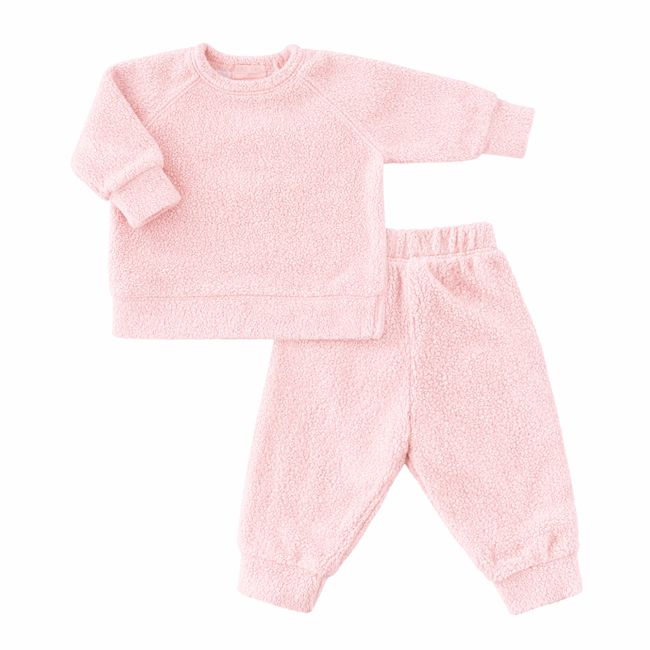 Oversized 3/4 Length Fluffy Sherpa Sweatshirt and Jogger