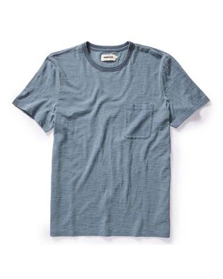 The Slub Tee in Washed Indigo