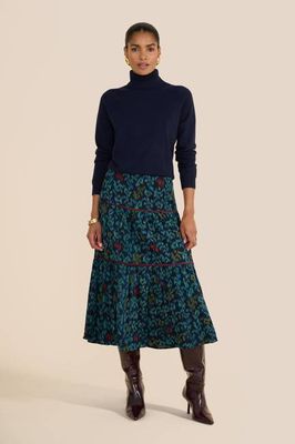 Rosa Floral iKAT Skirt