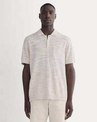 The Cotton Linen Polo | Birch