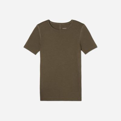 The Pima Micro-Rib Crew Tee | Beech