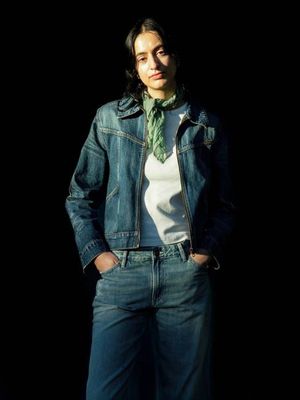 Ingrid Bandana Drift Away Türkis | Nudie Jeans