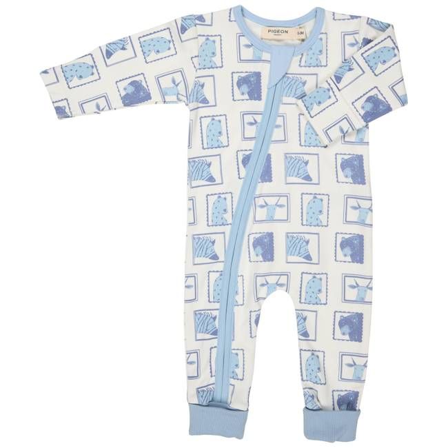 Zip Romper - Portraits On White