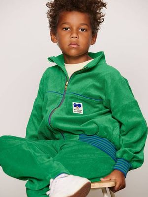 Terry Cardigan mit Tischtennis-Patch