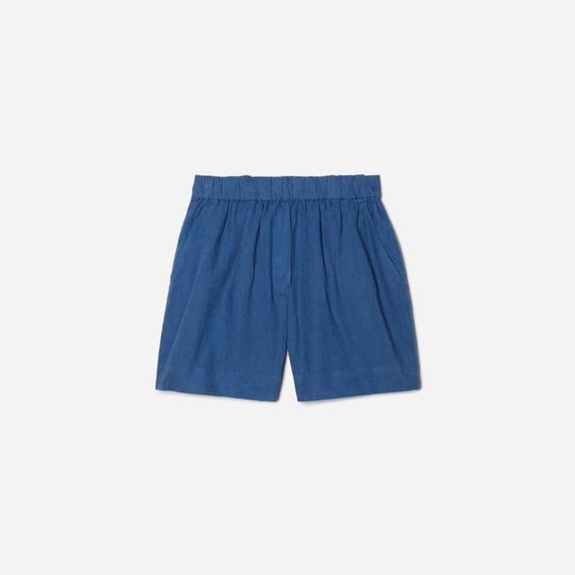 The Linen Boxer Short | Deep Blue