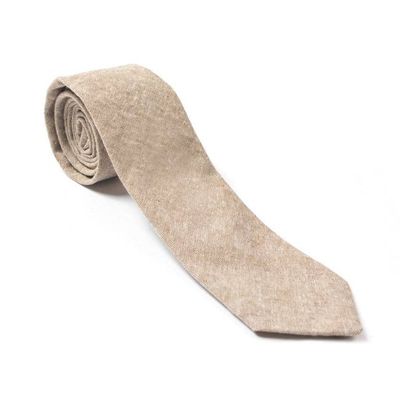 Khaki Linen Chambray Tie