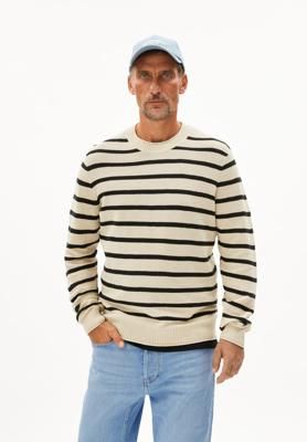 AJAANI LINO STRIPES in raw white-black for Men
