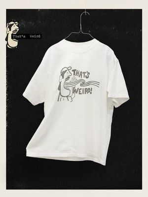 Koffe T-Shirt Thats Weird Chalk White | Nudie Jeans