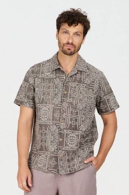 SPINDRIFT Embroidered Organic Linen Shirt