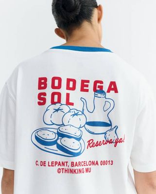 Kontrastierendes blaues T-Shirt Sunny Lucia Wine Cellar