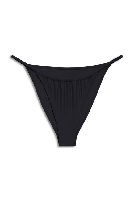 Ruched Slim Brief in Noir