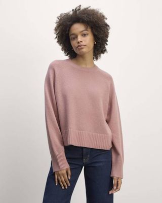 The Boxy Crew in Cashmere | Clay Pink