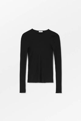 Amy O-neck blouse - Black