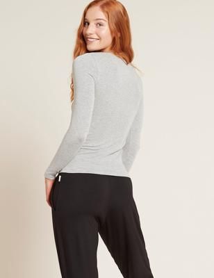 Women's Base Layer Long Sleeve Top - Light Grey Marl