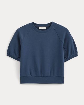 Lightweight Terry Blouson Short-Sleeve Crew | Blue Wing Teal