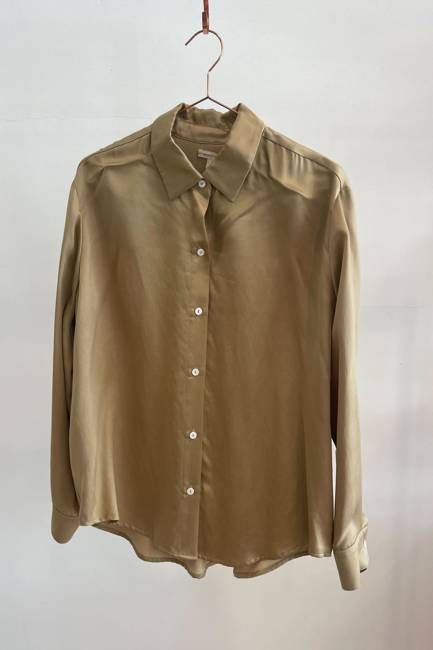 Sample Sale Denise Top in Gold Silky