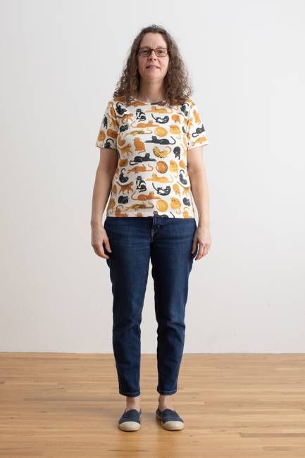 Austin Top - Cat Friends Gold & Yellow