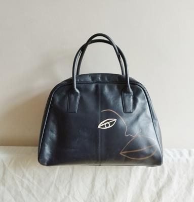 navy bowler bag