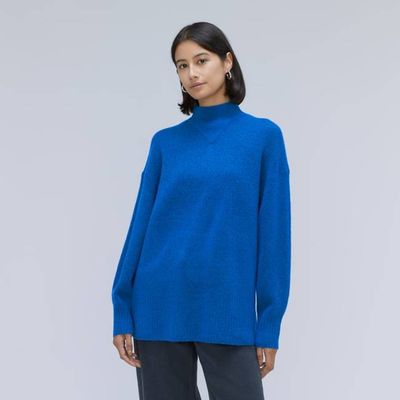 The Cozy-Stretch Pullover | Heathered Lapis Blue