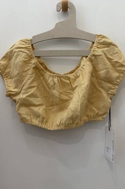 Sample Sale Stella Top in Yellow Linen