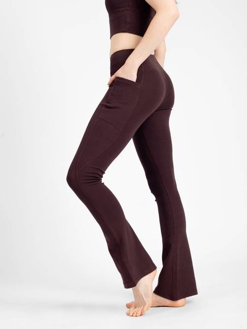 PlantTec™ Organic Flare Leggings | Espresso