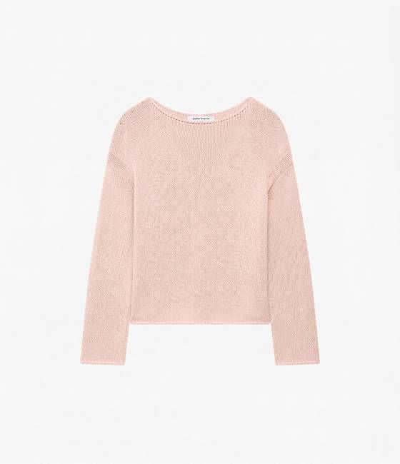 Draped Knit Sweater | Quartz