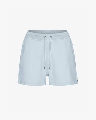Women Organic Sweatshorts - Powder Blue