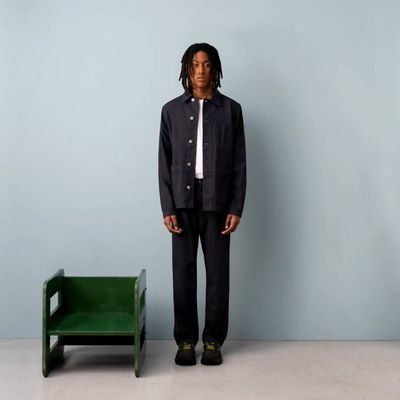 UTILITY-JACKE MIT FISCHGRÄTMUSTER