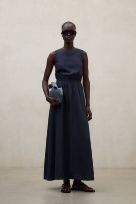 MARINEBLAUES VITTORIA-KLEID