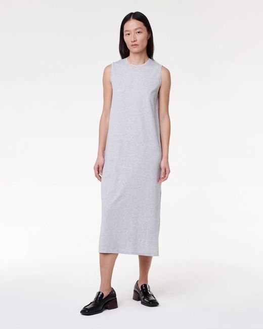 Sleeveless Tee Dress | Heather Grey