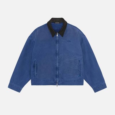 CB Emblem Trucker Blaue Jacke