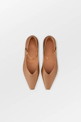 Pointy mary jane - Cognac