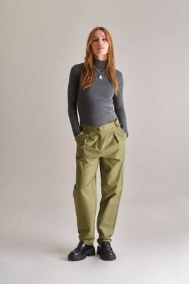 LYLA Cotton Tencel Trouser - Olive