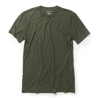 The Cotton Hemp Tee in Forest