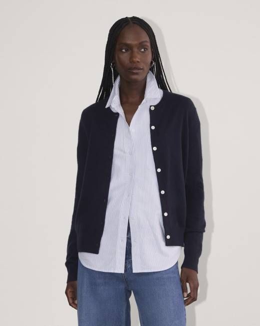 The Classic Cardigan in Cashmere | Navy