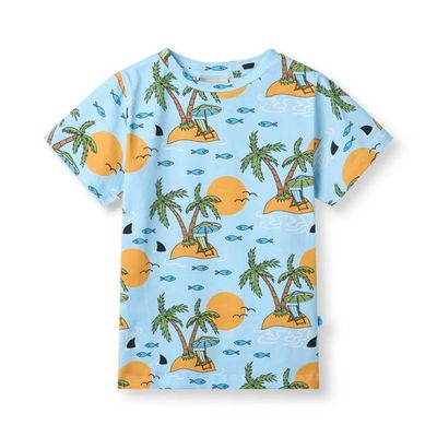 Gala t-shirt with tropical island
