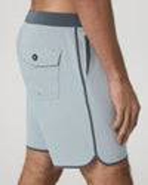 Cruise Boardshort 7" | Men's Blue Haze Linen Swim Shorts | Vuori