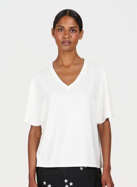 DHALIA Modal Tee - White