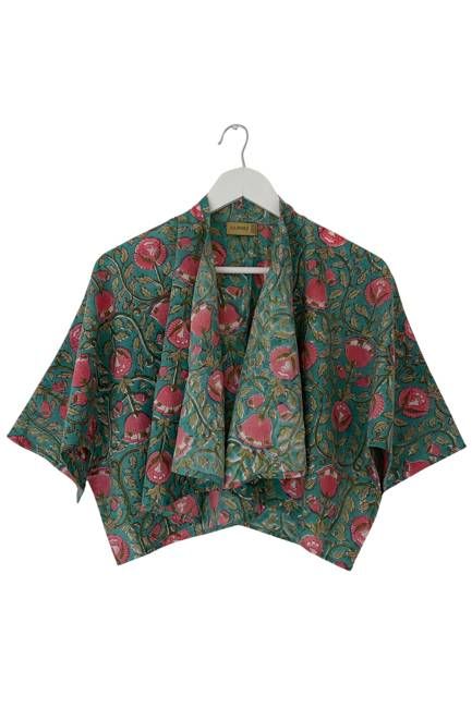 NEW! Block Print Waterfall Bolero No.71