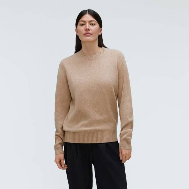 The Everyone Cashmere Crew | Light Camel