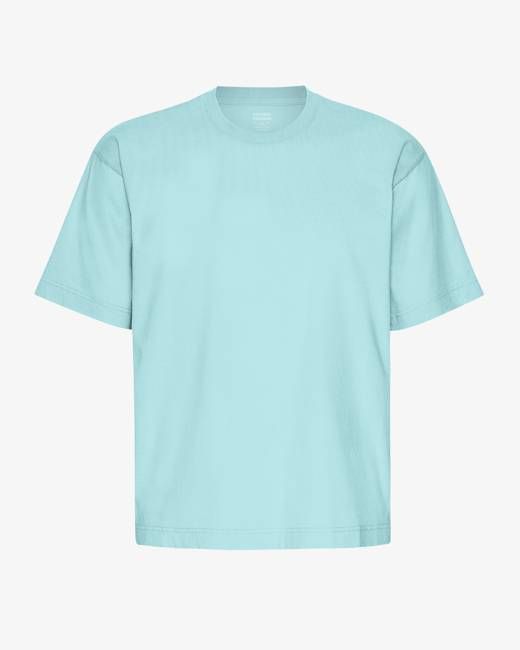 Oversized Organic T-Shirt - Teal Blue