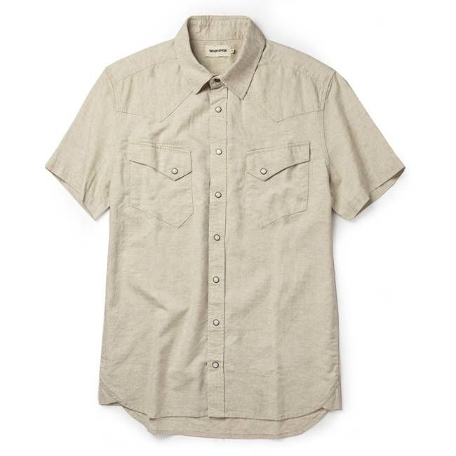 The Short Sleeve Western in Natural