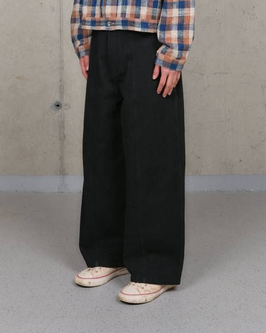 Document Pants - Black Slub