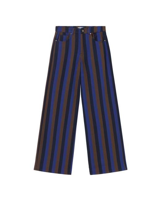 Blue striped wide leg totenham Hedda pants