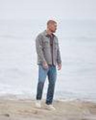 Plymouth Wool Shirt Jacket | Men's Heather Grey Jacket | Vuori