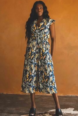 Lamia Kimono Style Jumpsuit in Sunset Sky