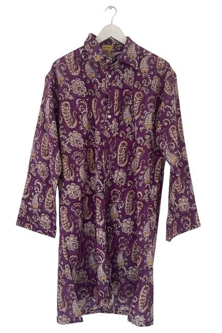 Cotton Blockprint Shirt Dress No. 114